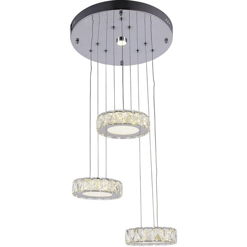 Canada LED 16 inch Chrome Chandelier Ceiling Light